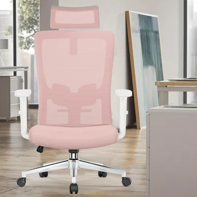 Image de Chaise de bureau - Chaises de bureau - Fauteuil de bureau - Fauteuil pivotant - Fauteuil gaming - Appuie-tête et accoudoirs réglables