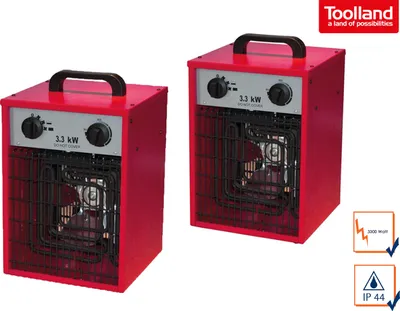 Produktbild von 2er Set Bauheizer, 3300W, Bau Heizer Trockner Heiz Trockner Lüfter Gerät
