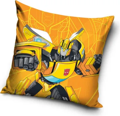 Produktbild von Transformers Kissenbezug 40x40cm – Bumblebee Velours