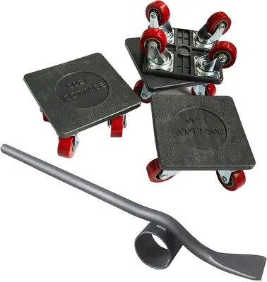 Obrázek produktu pro Sada pro přepravu nábytku, kluzáky, kolečka pro přepravu těžkého nábytku, otočné kluzáky o 360°, nosnost 250 kg