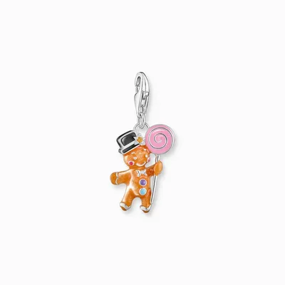 Immagine prodotto di Charm-Anhänger Lebkuchenmann mit Steinbesatz