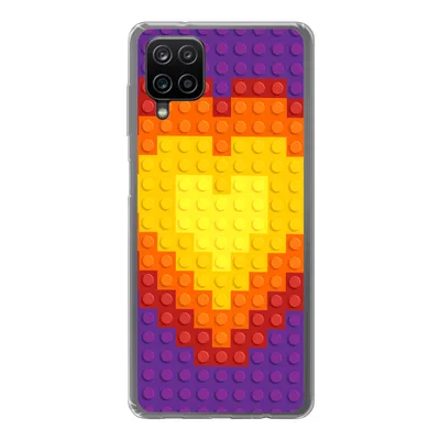 Produktbild von MuchoWow® Handyhülle Schutzhülle Hülle für Samsung Galaxy A12 Muster - Herz Silikon Softcase Handy Hülle - Bild
