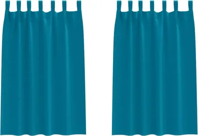 Obrázek produktu pro vidaXL Zatemňovací závěsy s kroužky 2 ks Tyrkysová 175 x 140 cm