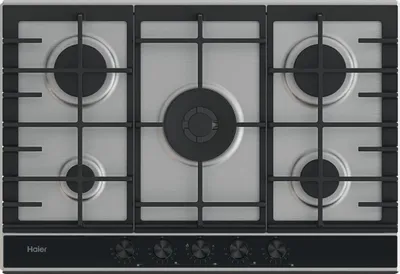 Image de Haier Series 4 HAHG7W5XH Acier inoxydable Intégré 74.5 cm Gaz 5 zone(s)