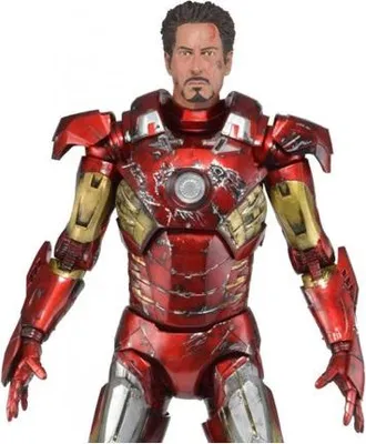Produktbild von NECA MARVEL AVENGERS IRON MAN BATTLE DAMAGED VER. 50 cm NEW IN BOX  1:4 SCALE  Neca