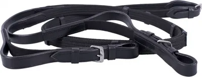 Produktbild von Gurtzügel Reitzügel mit Elastikeinsatz ARBO-INOX® Farbe - schwarz Größe - Full