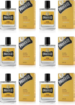 Produktbild von Eau de Cologne Wood and Spice 6x100 ml