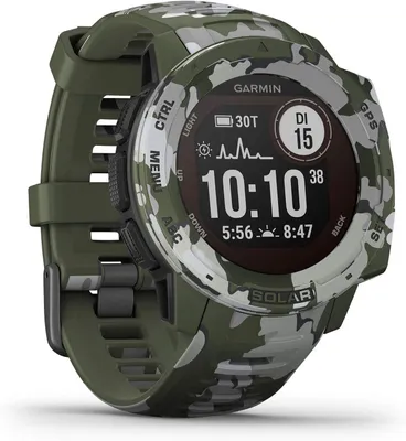 Produktbild von Garmin Instinct GPS Smartwatch, wasserdicht, mit Herzfrequenzmessung, Fitness- & Sportfunktionen, Outdoor GPS Tracker