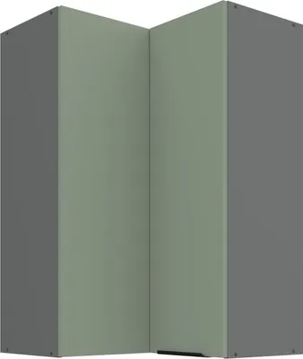 Image de Armoire d'angle haute LUNARA 2 - 60x60 cm, vert / anthracite