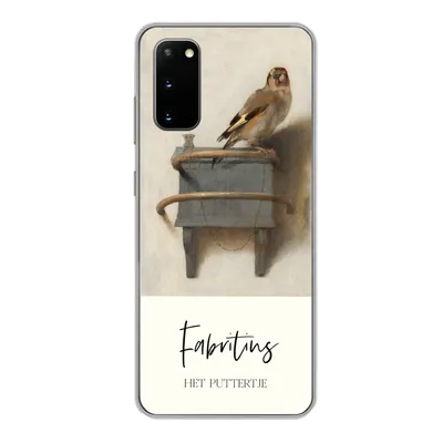 Produktbild von MuchoWow® Handyhülle Schutzhülle Hülle für Samsung Galaxy S20 Alte Meister - Der Stieglitz - Fabritius Silikon Softcase Handy Hülle - Bild
