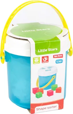 Obrázok produktu pre Toi-toys Little Stars detské vedierko na triedenie so 6 kockami