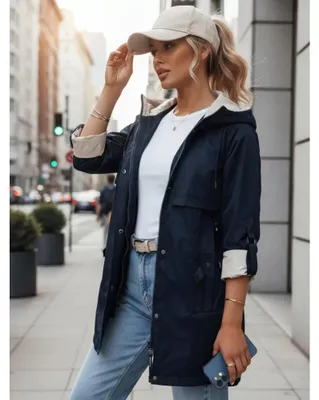 Image de Damen Parka DSTREET MEROY TY4291, couleur bleu foncé, taille XXL