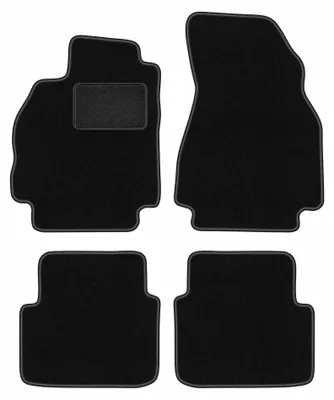 Obrázek produktu pro Velurové autokoberce pro: Renault Megane II 2002-2008 (kombi) – sada 4 ks, černé, na míru – Wielganizator LUX