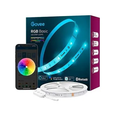 Obrázok produktu pre Govee RGB LED Stripe Basic, Inteligentný svetelný pásik, Wi-Fi/Bluetooth, Biela, 12 W, Android, iOS, G