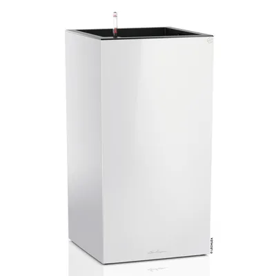 Obrázek produktu pro LECHUZA CANTO Premium 40 high, Květináč, Volně stojící, Recyklovaný plast, Bílá, Čtverec, Vnitřní/venkovní
