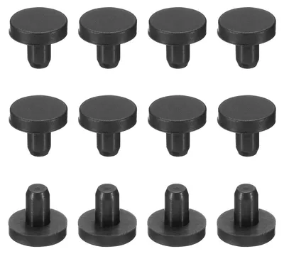 Silikon-Stopfen 4,5–5 mm, schwarz, 24 Stk.