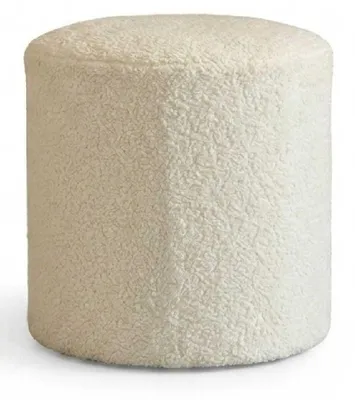 Immagine prodotto di Pouf beige moderno, lussuoso e confortevole, poggiapiedi imbottito