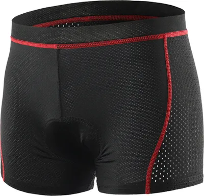 Zdjęcie produktu dla Męskie spodenki kolarskie Oddychające spodenki rowerowe MTB z wkładką żelową, czarne, XXL