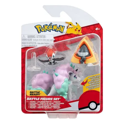 Produktbild von Pokémon Battle Figure Set Figuren 3er-Pack Peppeck, Schneppke, Galar-Ponita