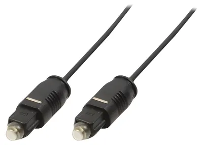 Image de Logilink Audiokabel 1x Toslink -> 1x Toslink St/St 10.00m bk