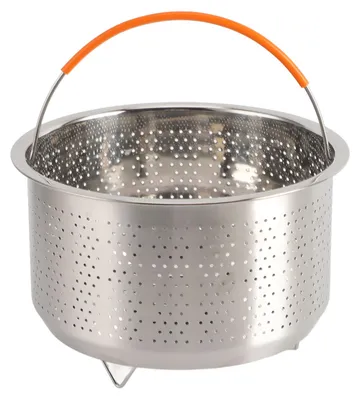 Obrázek produktu pro Nerezový vařič rýže, parní koš, zelenina, s rukojetí pro hrnce