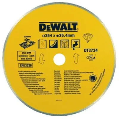 Diamant-Trennscheibe DEWALT Voll 250x1,6x25,4 mm für Stein und Granit
