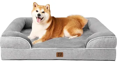 Immagine prodotto di Cuccia ortopedica per cani, con memory foam, 91x68 cm, grigia