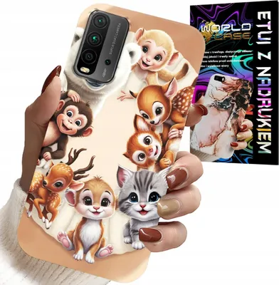 Obrázek produktu pro Pouzdro pro Xiaomi Redmi 9T – pouzdro pro děti s motivem lesních zvířat