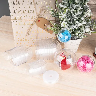 Weihnachtskugeln Transparent – 20 Stück, 6 Cm, Bruchsicher Aus Kunststoff, DIY Deko Für Baum & Party