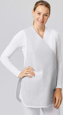 Produktbild von Überwurfschürze, Chasuble, weiß-gestreift, in 3 Größen, verstellbar, in 3 Farben