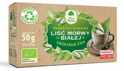 HERBATKA LIŚĆ MORWY BIAŁEJ BIO (25 x 2 g) 50 g - DARY NATURY