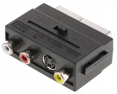 Produktbild von Lamex LX8013HQ SCART auf 3x Cinch Adapter Umschaltbar Video