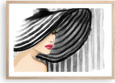 Produktbild von Gerahmtes Poster - Rahmen in heller Eiche - frau stil mode - 70x50 cm - Wand Bild - Wanddeko - Wandbilder - Kunstposter - Wandposter - Bilderrahmen - Bilder - Kunstdruck - Wandbild - P2NAA70x50-3926