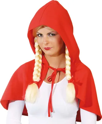 Produktbild von Märchenhaftes Cape mit Kapuze rot