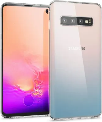 Obrázek produktu pro Full Cover pro Samsung Galaxy S10 – silikonové pouzdro 6,1" z TPU, 360°, průhledné, s Touch ID