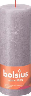 Produktbild von Bolsius Rustik Stumpenkerze gefrorener Lavendel 190/68mm