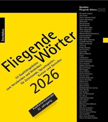 Image de Fliegende Wörter 2026. Postkartenkalender