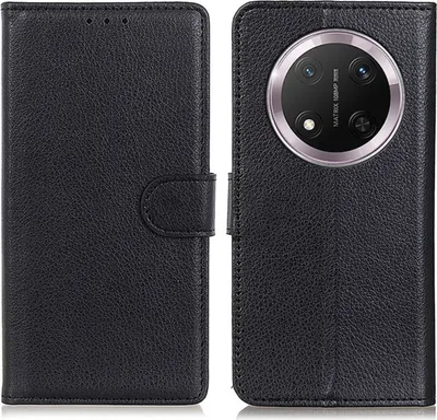 Produktbild von Für Honor Magic 7 Lite / X9c Smart Handy Tasche Schwarz Etuis Kunst-Leder Hülle Cover Case Book