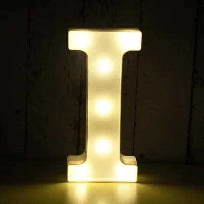 Immagine prodotto di Lettera 3D illuminata a LED, lettera I da 22 cm
