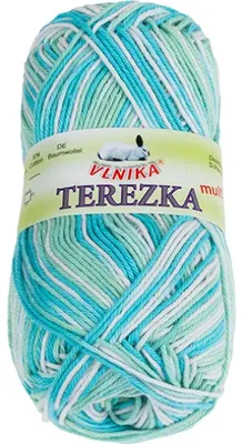 Obrázek produktu pro Příze TEREZKA multi - 50 g, 155 m - Zelená,Modrá