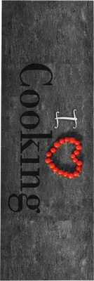 Image de Tapis de sol de cuisine lavable Cooking 45x150 cm