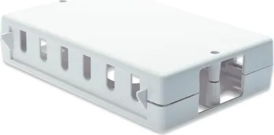 Productafbeelding van DIGITUS inbouwdoos voor Keystone-modules, 6 x RJ45, zuiverwit