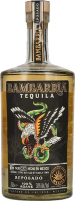 Produktbild von Bambarria Tequila Reposado 100% Agave 38% Vol. 0,7l
