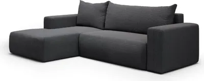 Produktbild von Intenso Ecksofa mit Schlaffunktion LECCO, Links, Schwarz