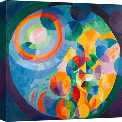 Productafbeelding van Canvaswerken - Robert Delaunay - Cirkelvormen. Zon, Maan, 1913-1931 - 70 x 70 cm
