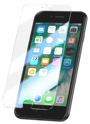 Immagine prodotto di Mayaxess, vetro protettivo per iPhone SE 2022 / SE 2020 / 7 / 8, resistente ai graffi e agli urti, trasparente