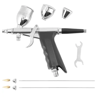 Obrázek produktu pro Gravitační airbrush pistole, pro zdobení Art Nail Model 0,3 mm 0,5 mm 0,8 mm tři velikosti stříkacích trysek