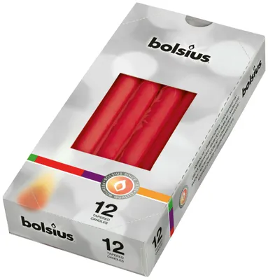 Obrázek produktu pro BOLSIUS Spitzkerze 24,5x2,4cm rot