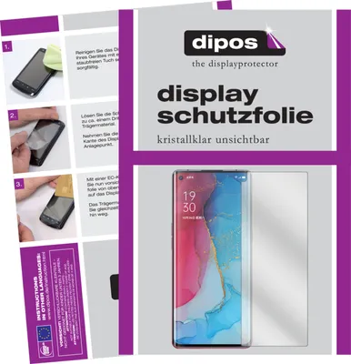 Obrázek produktu pro 2x ochranná fólie pro Oppo Reno3 Pro clear Screen Protector Film Ochrana displeje dipos