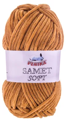 100g Strickgarn Samet Soft Chenille-Strickgarn Samtwolle Strickwolle ocker